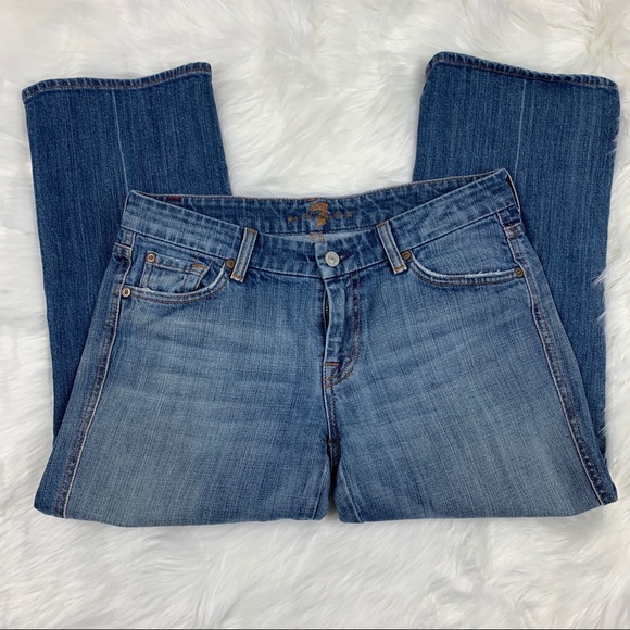 7 For All Mankind Denim - 7 For All Mankind Capris Cropped A Pocket Jeans